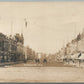REEDSBURG WI MAIN STREET ANTIQUE REAL PHOTO POSTCARD RPPC