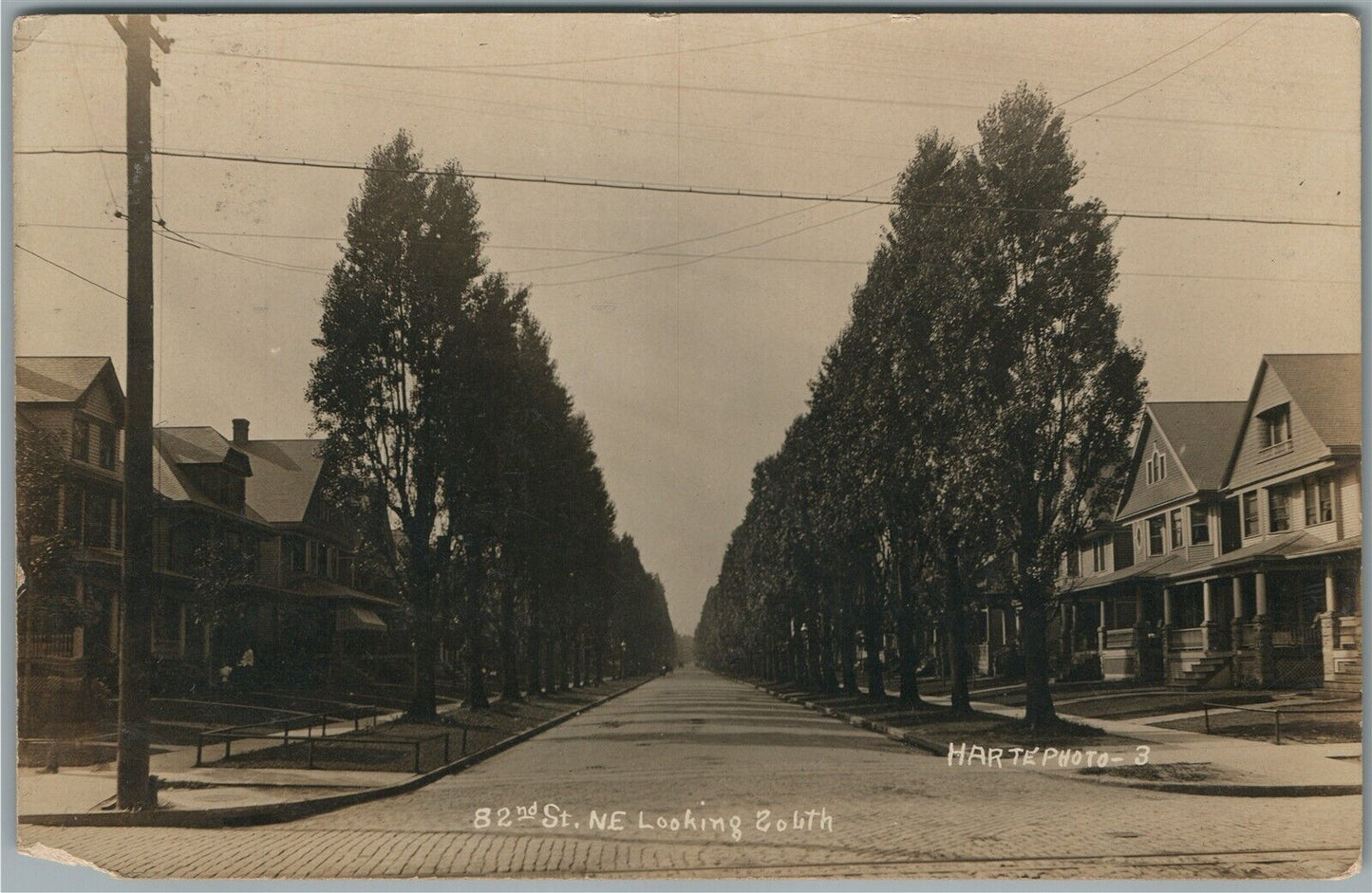 82nd STREET NE ANTIQUE REAL PHOTO POSTCARD RPPC
