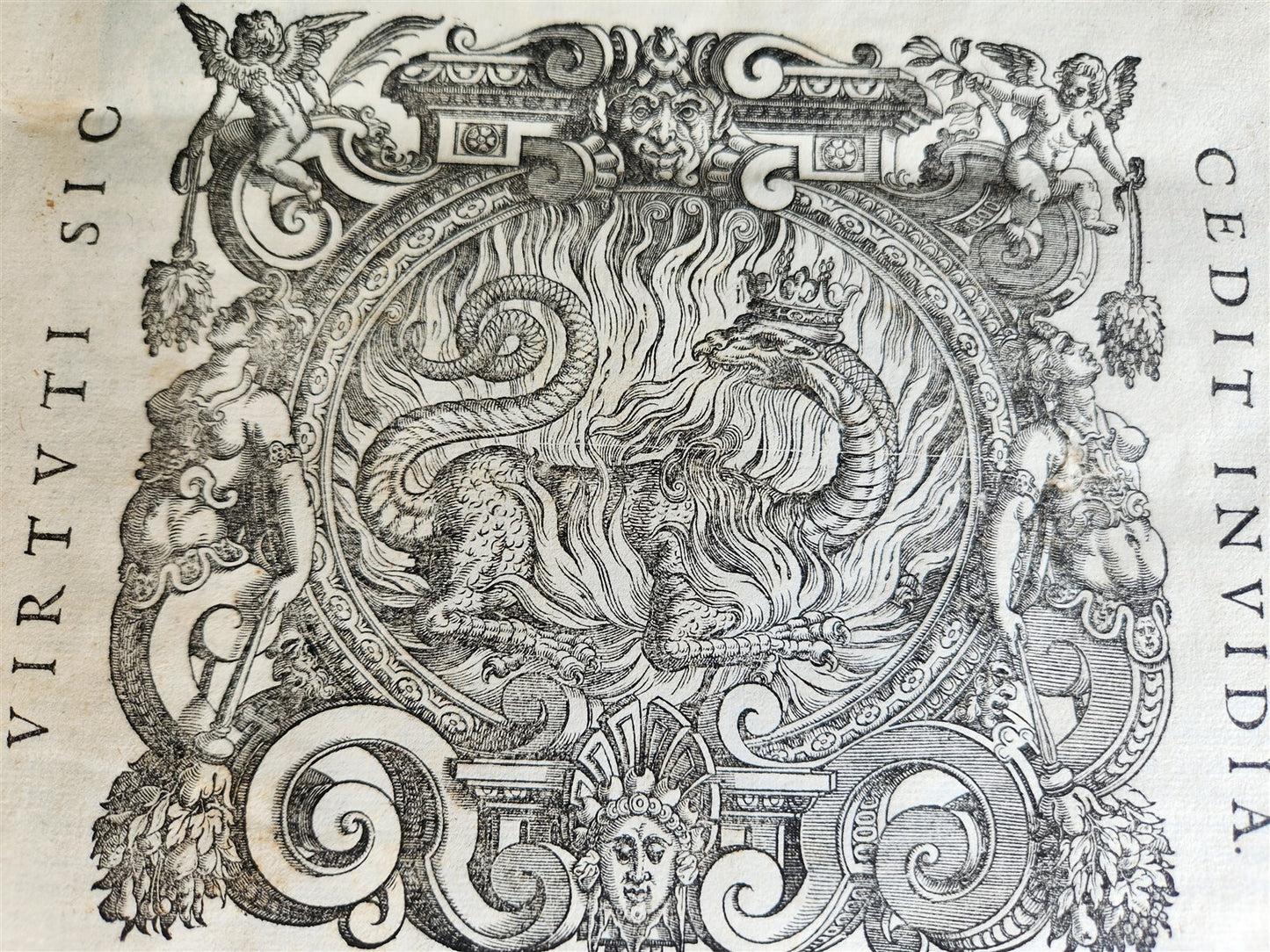 1584 LAW BOOK by Alessandro Tartagni antique VELLUM FOLIO w/ MANUSCRIPT TITLE