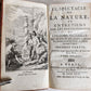 1744-1750 LE SPECTACLE DE LA NATURE antique ILLUSTRATED w/ 199 FOLDING PLATES