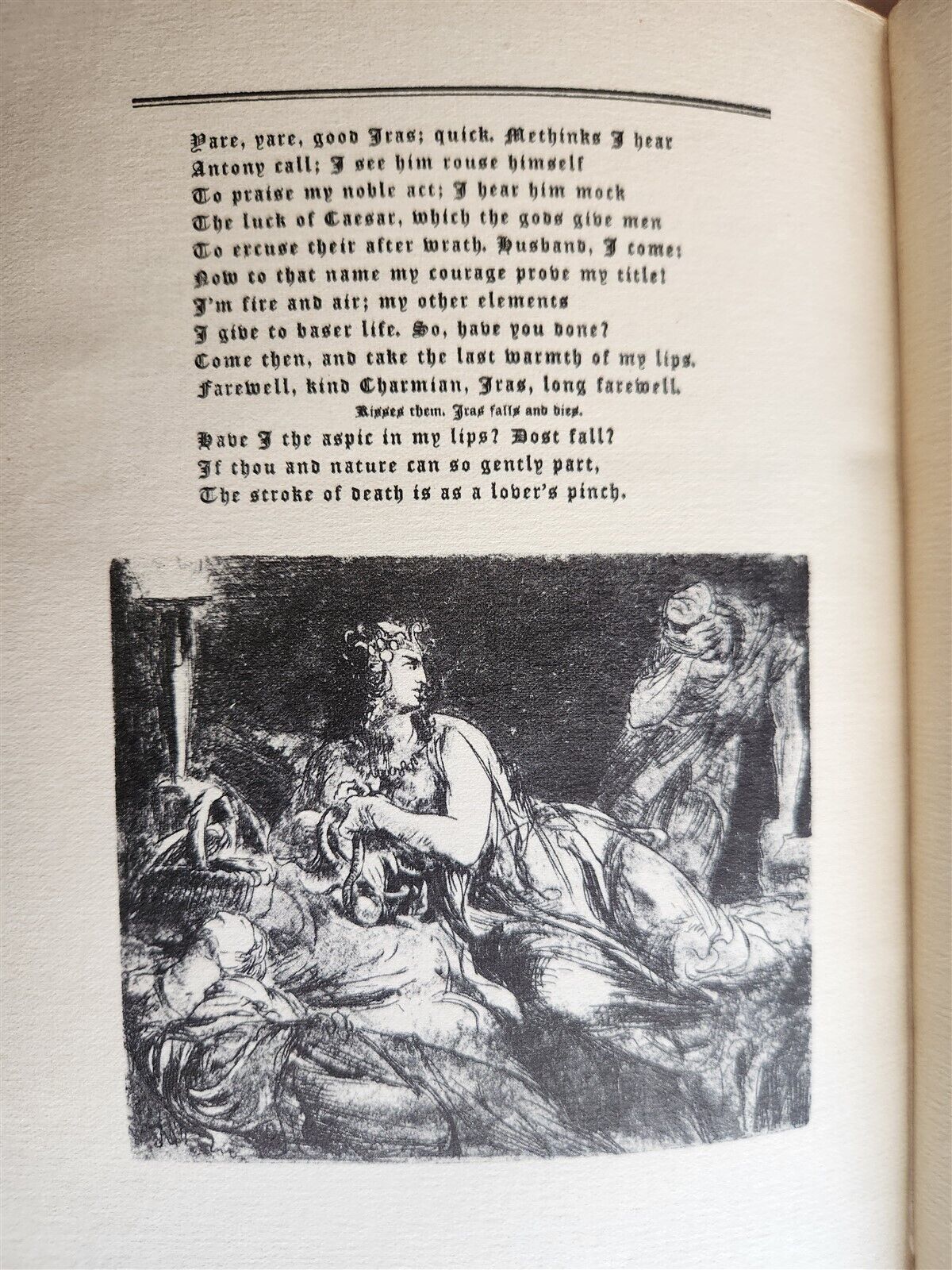 1925 ANTHONY & CLEOPATRA by WILLIAM SHAKESPEARE antique ILLUSTRATED