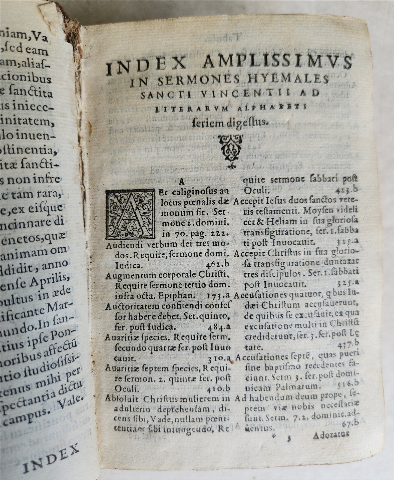 1573 SERMONS by San Vincenzo Ferrreri 2 VOLUMES antique 16th CENTURY in LATIN