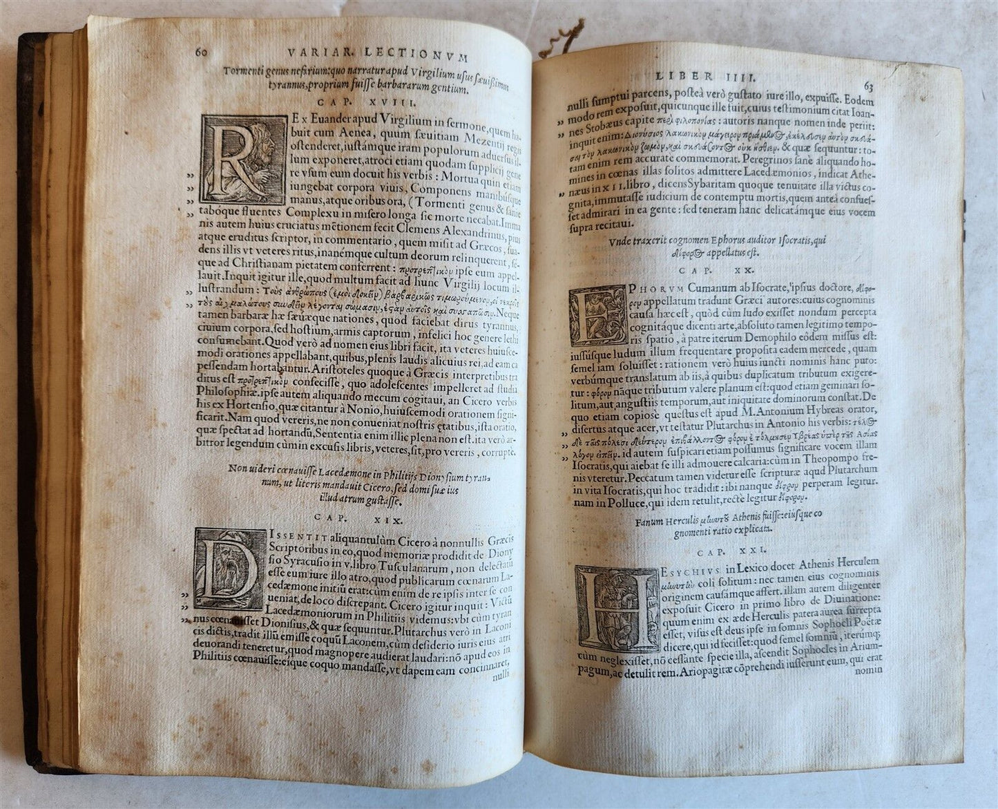 1554 VICTORII PETRI VARIARUM LECTIONUM antique 16th CENTURY