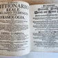 1693 ITALIAN GERMAN DICTIONARY by M. CRAMER antique VELLUM BOUND