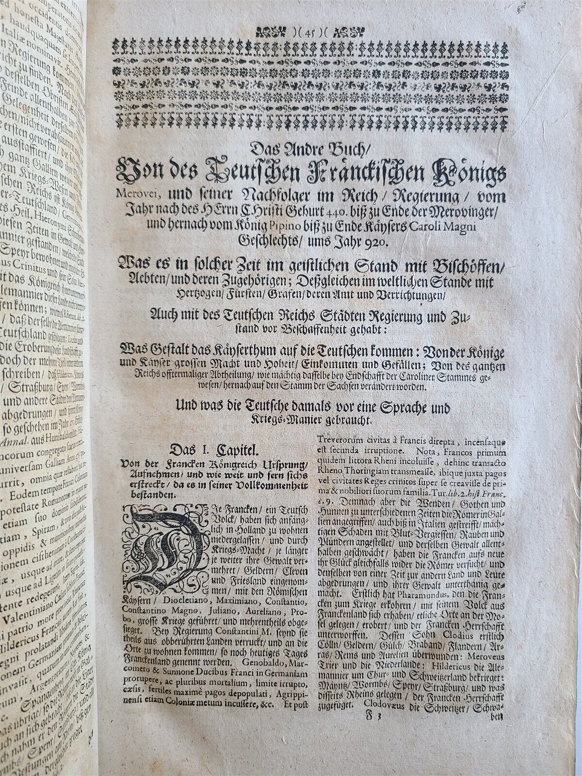 1711 GERMAN HISTORY antique Chronica of City of Speier PIGSKIN BOUND FOLIO