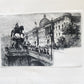 ETCHINGS by B.MANNFELD SIGNED by AUTHOR antique Ein Skizzen-Buch