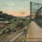 POTTSVILLE PA RAILROAD BRIDGE ANTIQUE POSTCARD
