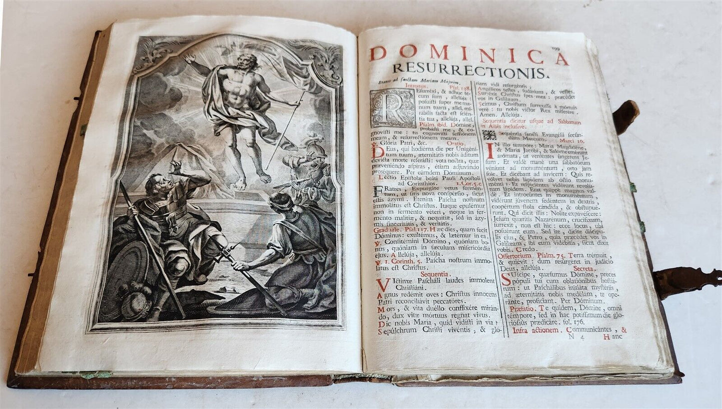 1757 MISSALE ROMANUM antique FOLIO