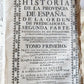 1725-34 HISTORY of SPAIN 5 VOLUMES antique VELLUM BOUND in SPANISH
