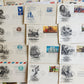 120 POSTCARDS & ENVELOPES FIRST DAY of ISSUE VINTAGE MIXED LOT
