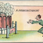 ALCOHOL PROHIBITION ANTIQUE SATIRICAL POSTCARD - A PROHOBITIONIST