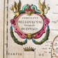 1640 MAP of BEAUVAIS REGION FRANCE by WILLEM BLAEU antique AUTHENTIC handcolored