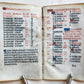 1519 BOOK OF HOURS PRINTED on VELLUM FRAGMENT antique POST-INCUNABULA scarce