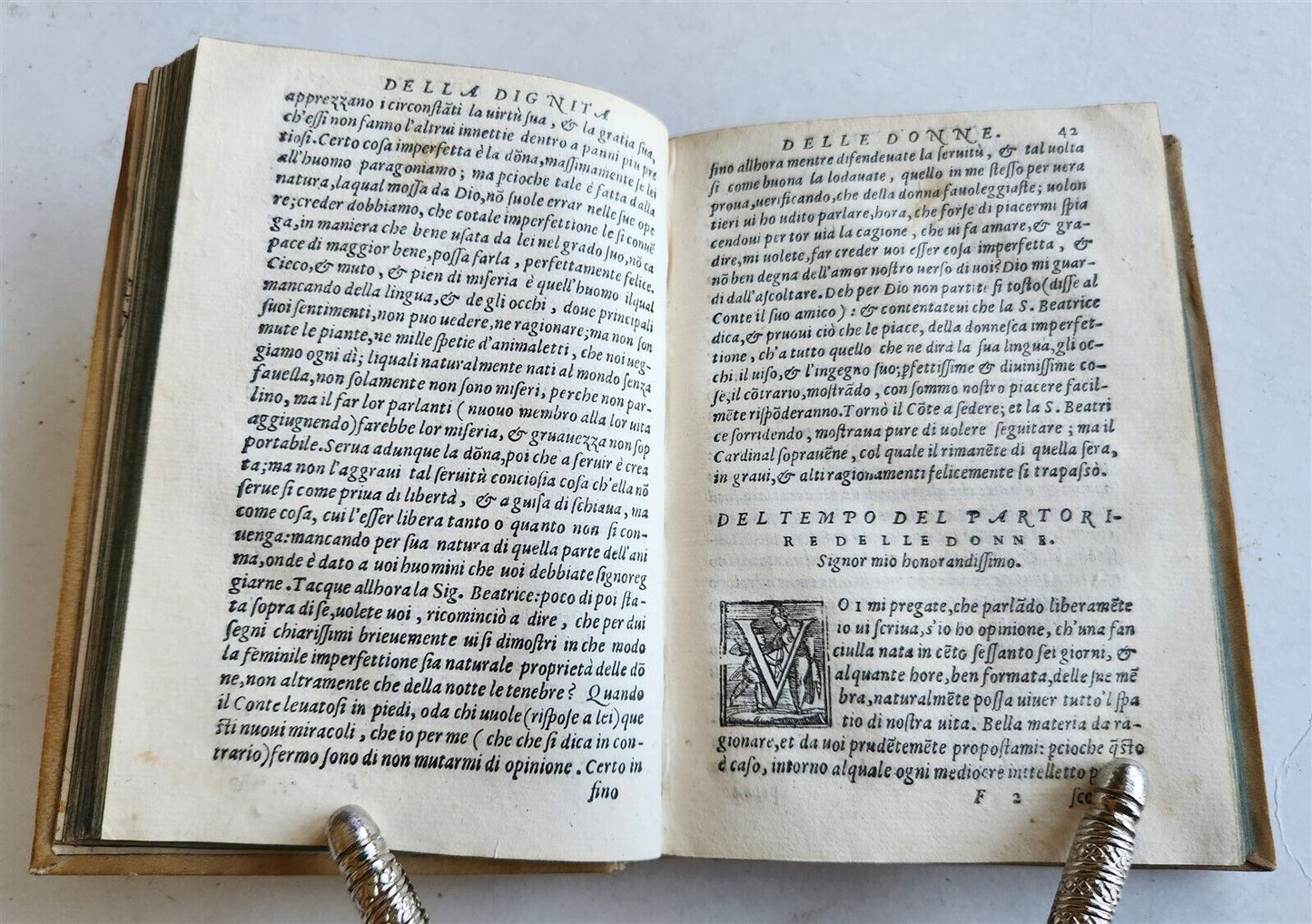 1564 DIALOGUES by SPERONE SPERONI antique VELLUM BOUND 16th CENTURY