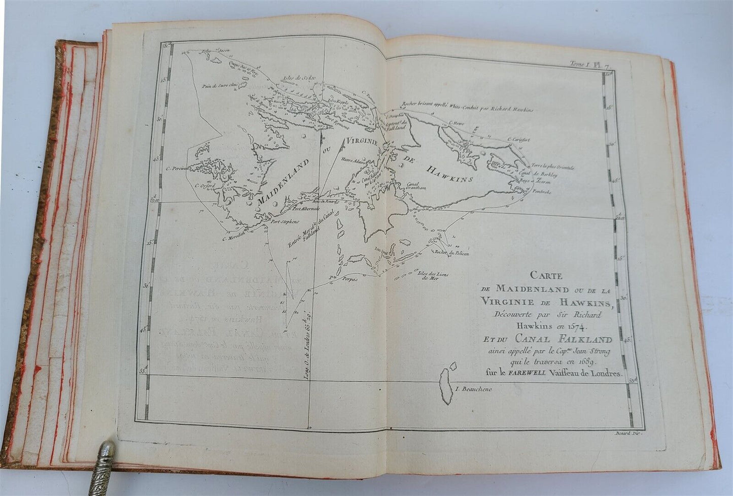 1774 VOYAGES of CAPTAIN COOK 4 vols plus ILLUSTRATED ATLAS antique in FRENCH