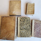 1754-1761 18th CENTURY BINDINGS - LOT of 5 VELLUM BOUND BOOKS antique