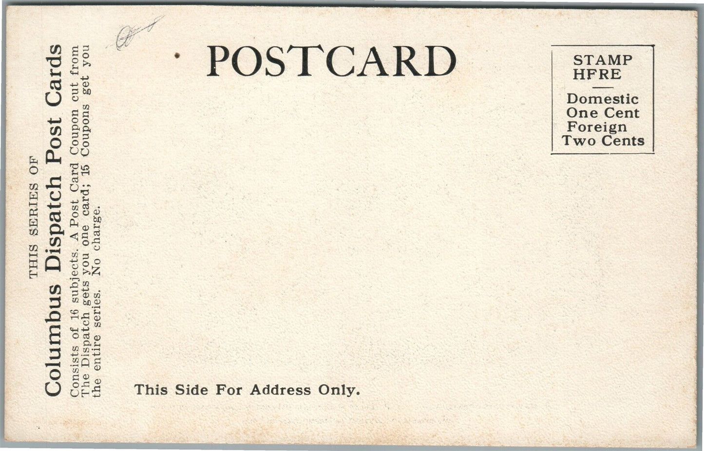 COLUMBUS OH RAILROAD YARDS ANTIQUE POSTCARD