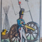 1816 TRANSFORMATION PLAYING CARDS NAPOLEONIC ERA SOLDIERS UNCUT SHEET ANTIQUE