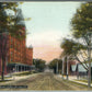 CLIFTON SPRINGS NY LOWER MAIN STREET ANTIQUE POSTCARD