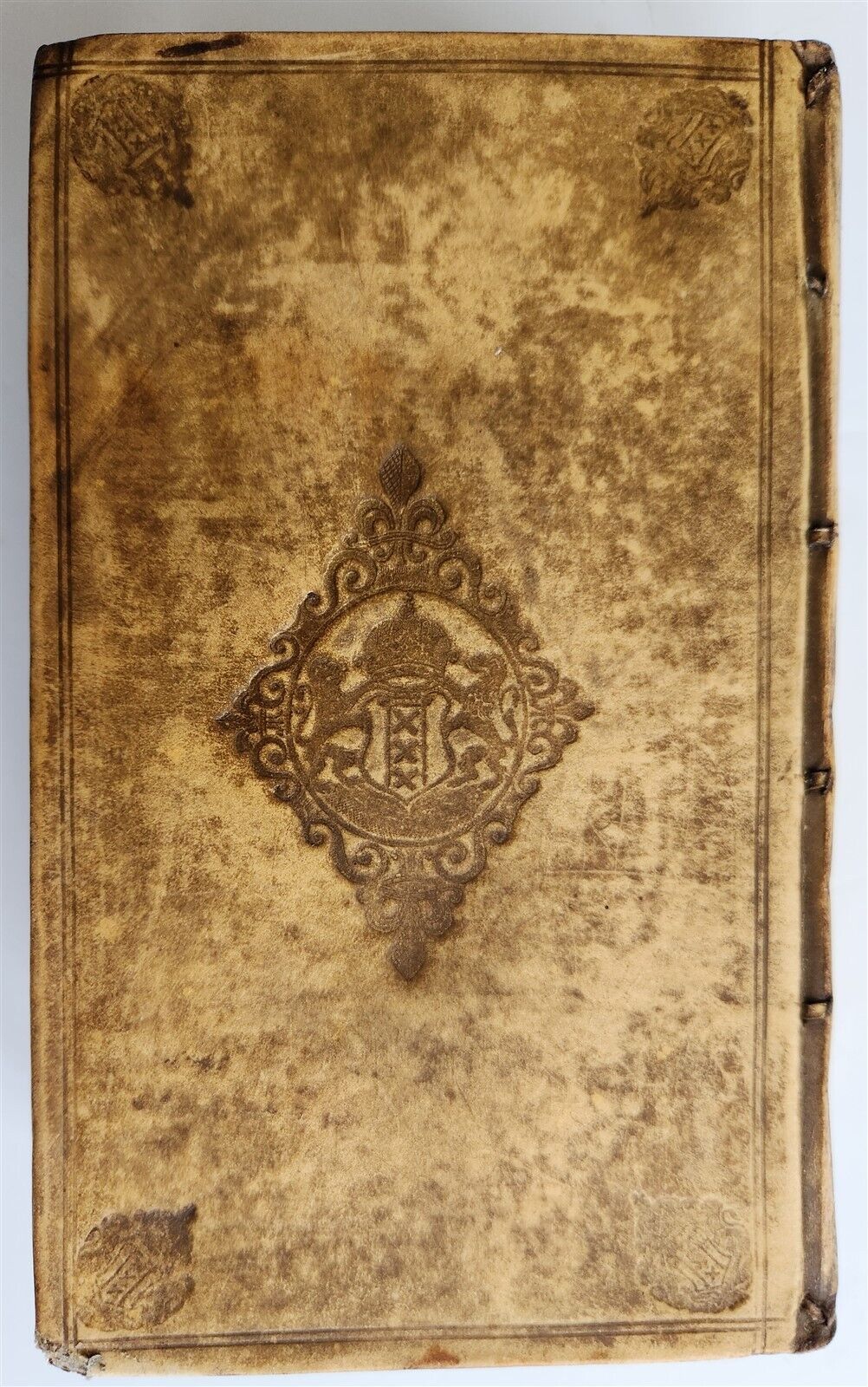 1671 GREEK BIBLE antique NEW TESTAMENT vellum binding