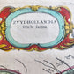 1640 ZVYDHOLLANDIA NETHERLANDS MAP by WILLEM BLAEU antique AUTHENTIC handcolored