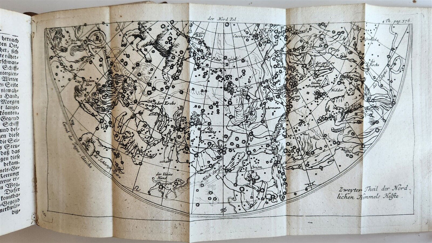 1753 Spectacle of nature by PLUCHE antique ILLUSTRATED in GERMAN