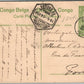 BELGIAN CONGO MAYUMBE ANTIQUE POSTCARD w/ STAMP