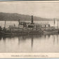 HARVEY'S LAKE PA STEAMER AT LANDING ANTIQUE POSTCARD