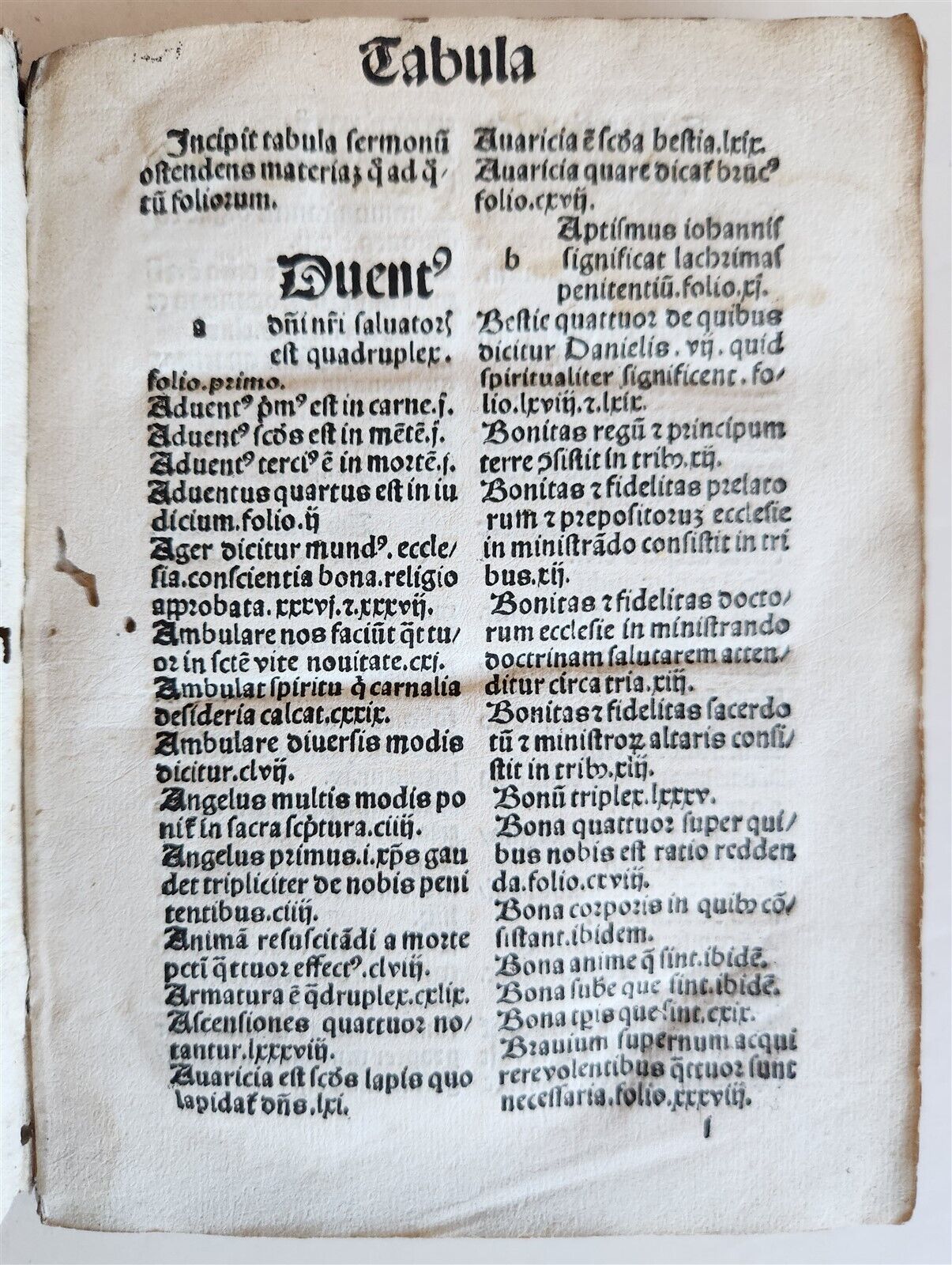 1496 INCUNABULA (Pseudo-) Bonaventura SERMONS antique INCUNABLE