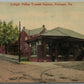 PERKASIE PA RAILROAD STATION RAILWAY DEPOT ANTIQUE POSTCARD