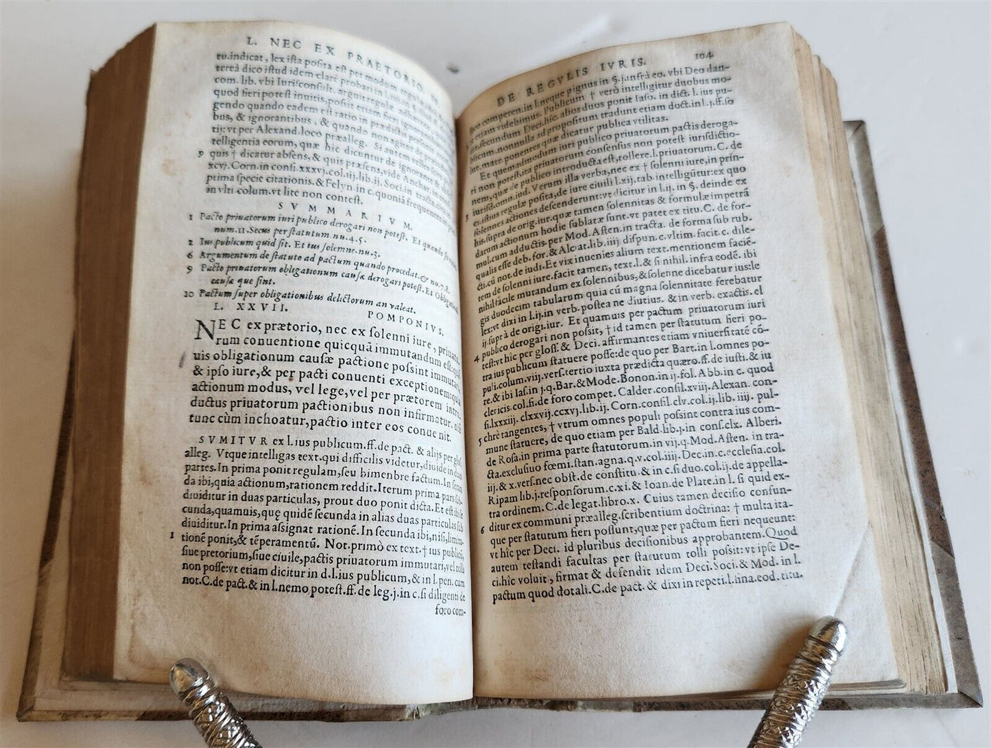 1562 LAW BOOK Dn. HIERONYMI CAGNOLI VERCELLENSIS IURECONSULTI antique VELLUM