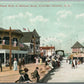 STATEN ISLAND NY BOARD WALK at MIDLAND BEACH ANTIQUE POSTCARD