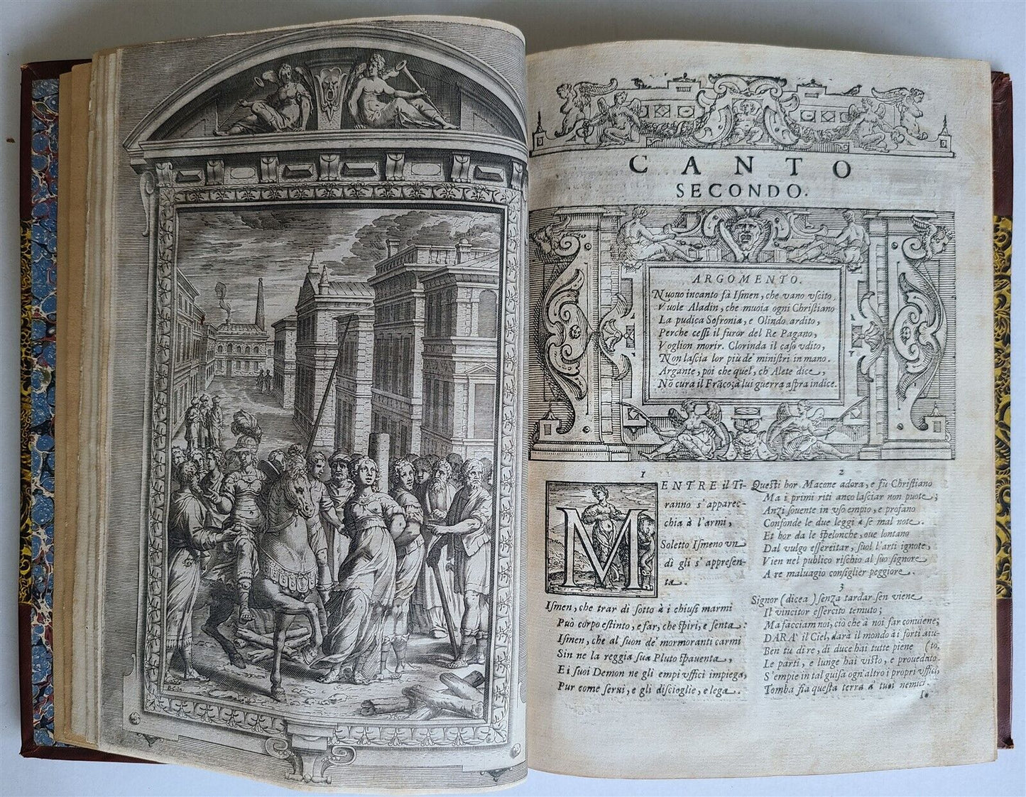 1617 TORQUATO TASSO La Gerusalemme liberata AMAZINGLY ILLUSTRATED antique FOLIO