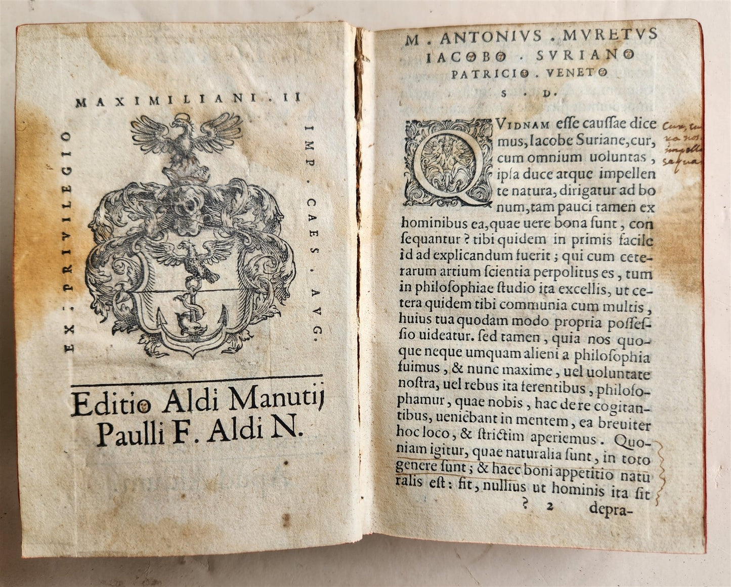 1575 ALDINE PRESS TERENTIUS AFER antique 16th CENTURY TERENCE