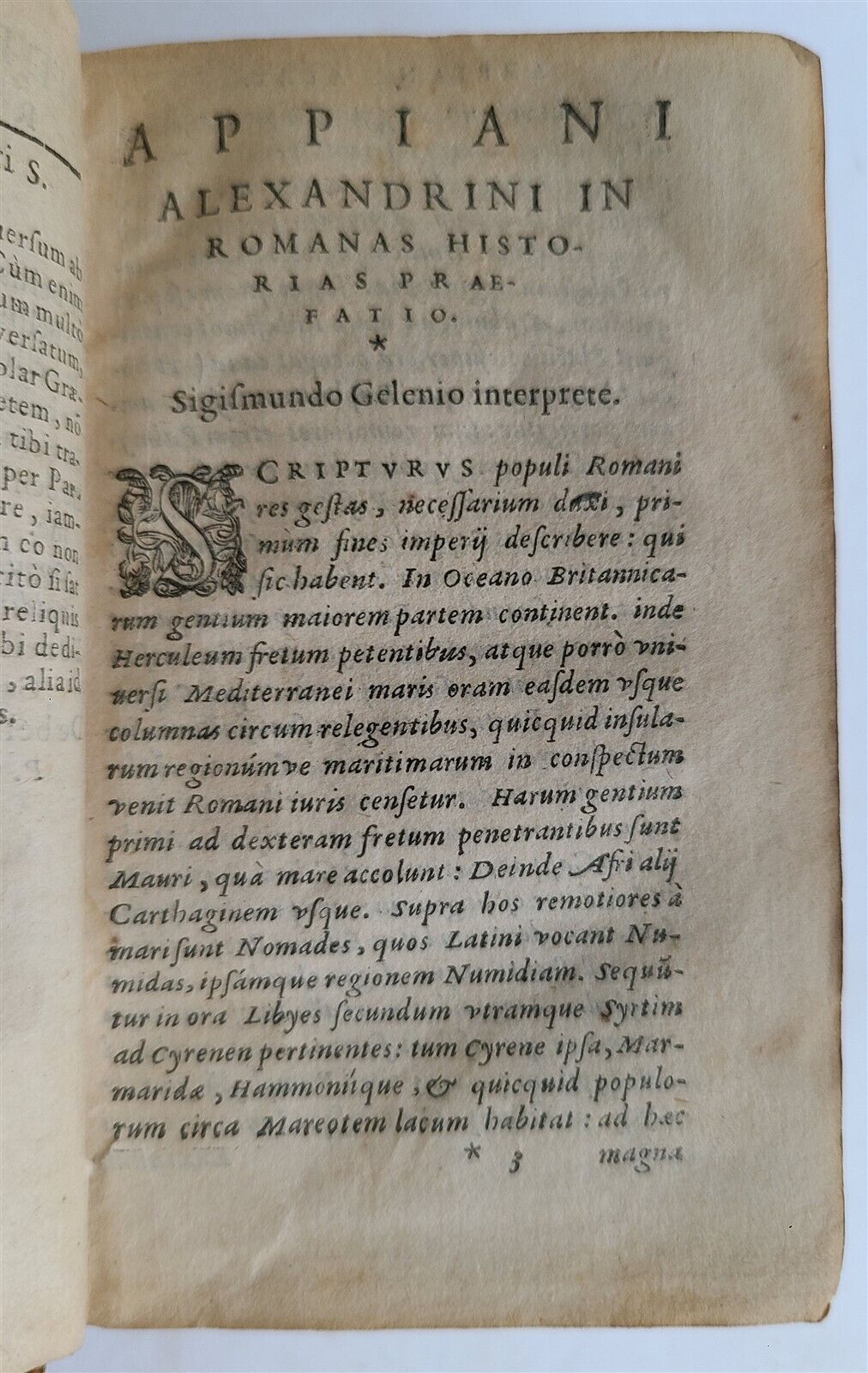 1588 APPIAN ROMAN HISTORY of FOREIGN WARS antique VELLUM in ITALIAN 16th CENTURY