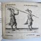 1664 ILLUSTRATED MILITARY WORK on TECHNIQUES for HANDLING MUSKET & PIKE antique