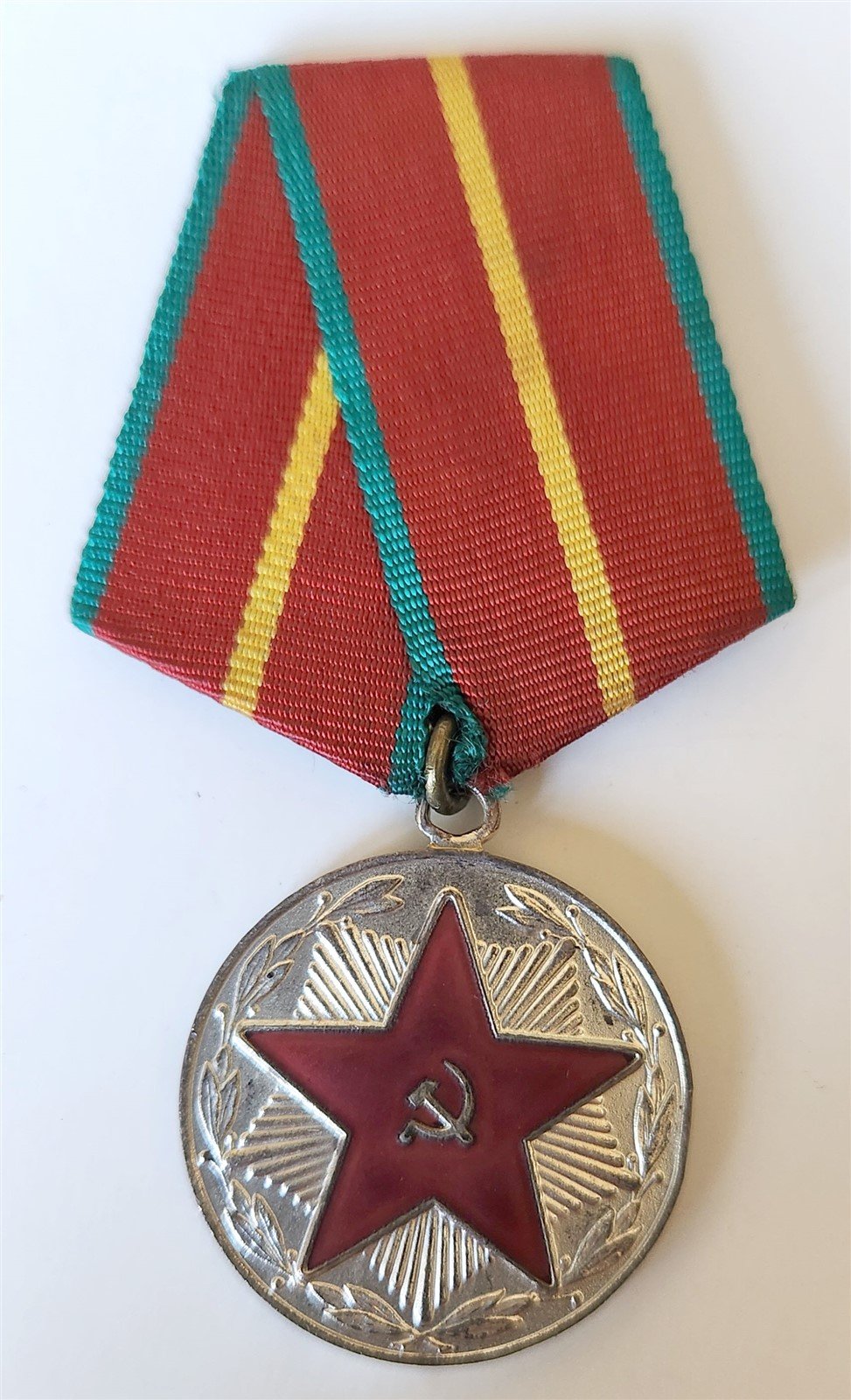 1970s RUSSIAN SOVIET 20 YEARS OF SERVICE FIRE DEPARTMENT MEDAL