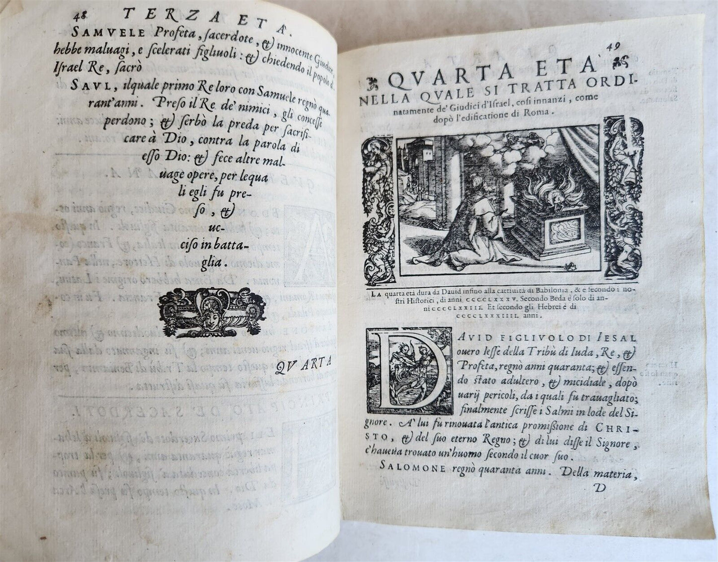 1574 ILLUSTRATED HISTORY of EMPIRES KINGDOMS & NATIONS antique VELLUM in Italian