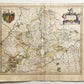 1640 MAP of GERMANY WIRTENBERG by WILLEM BLAEU antique AUTHENTIC hand colored