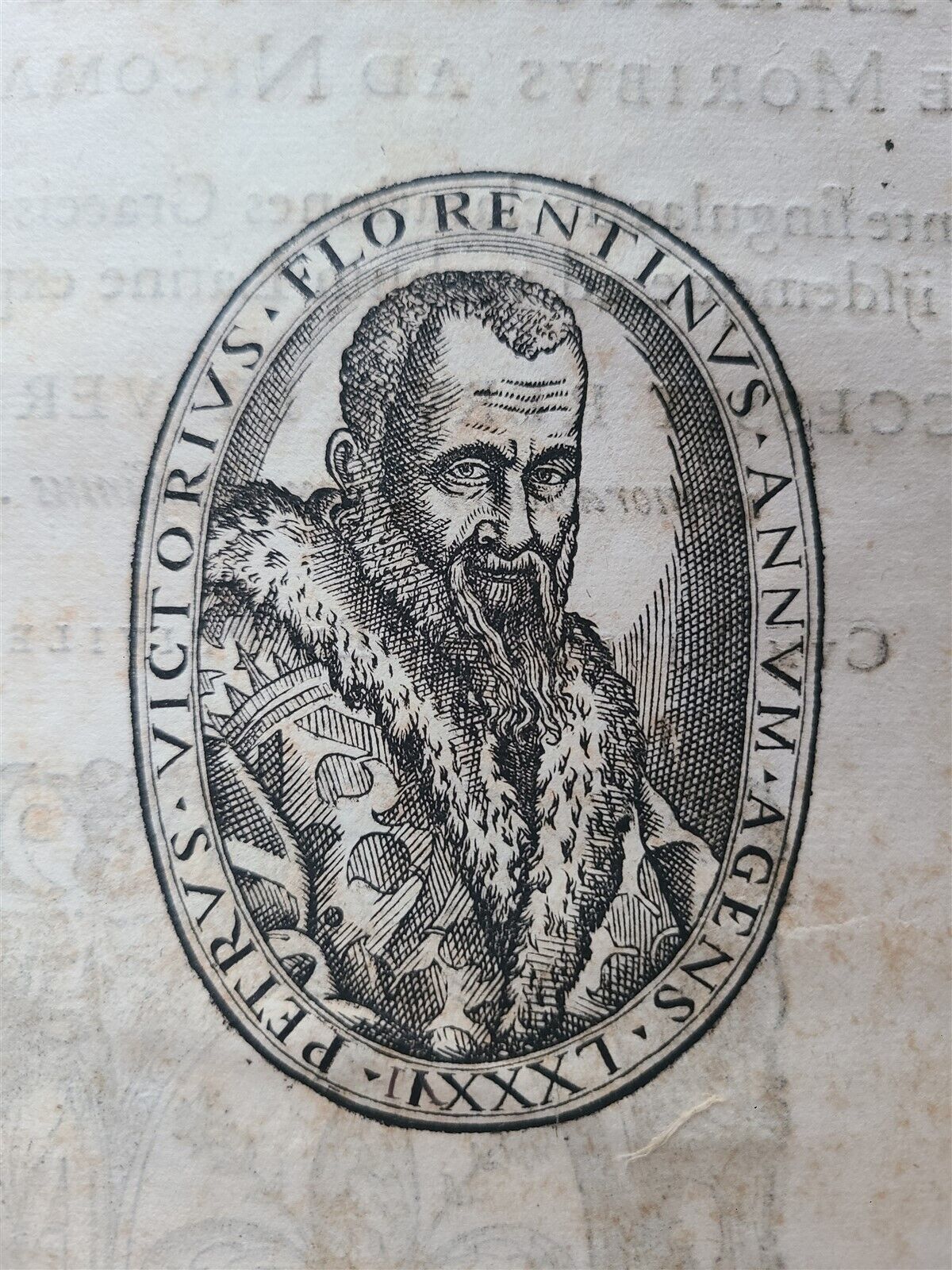 1584 ARISTOTLE COMMENTARIES by Pietro Vettori antique 16th CENTURY FOLIO vellum