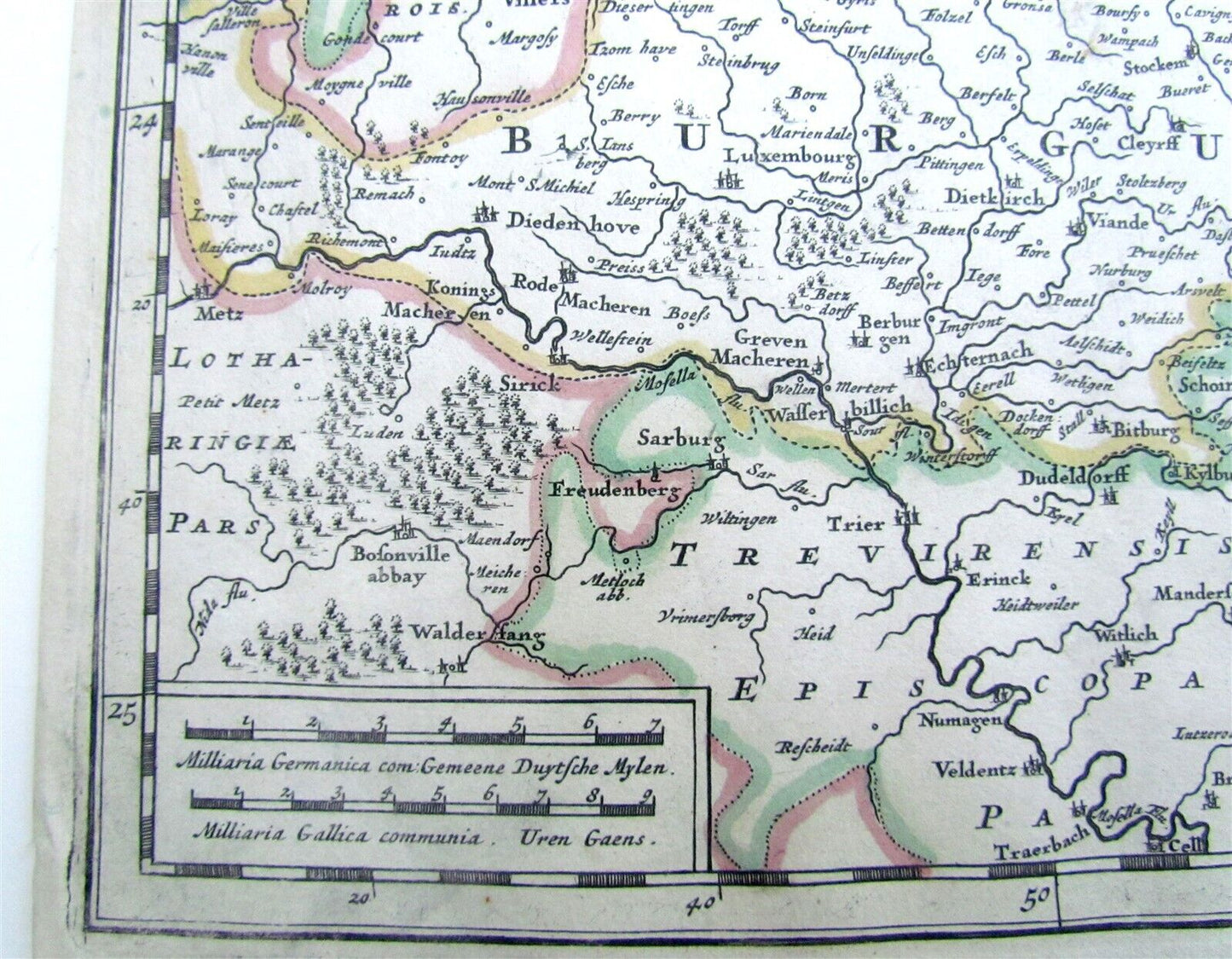 1680 MAP of GERMANY by Frederik de Wit antique XVII PROVINCIARUM GERMANIAE