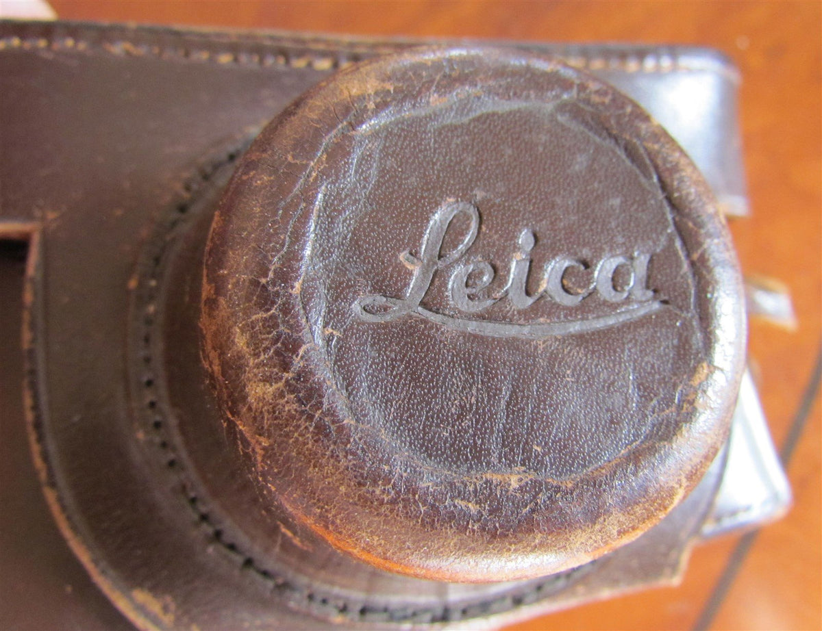 LEICA CAMERA ANTIQUE LEATHER CASE