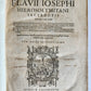 1611 FLAVIUS JOSEPHUS GREEK LATIN EDITION antique FOLIO