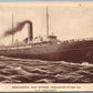 SS NANTUCKET MERCHANTS & MINERS TRANSPORTATION CO. ADVERTISING ANTIQUE POSTCARD