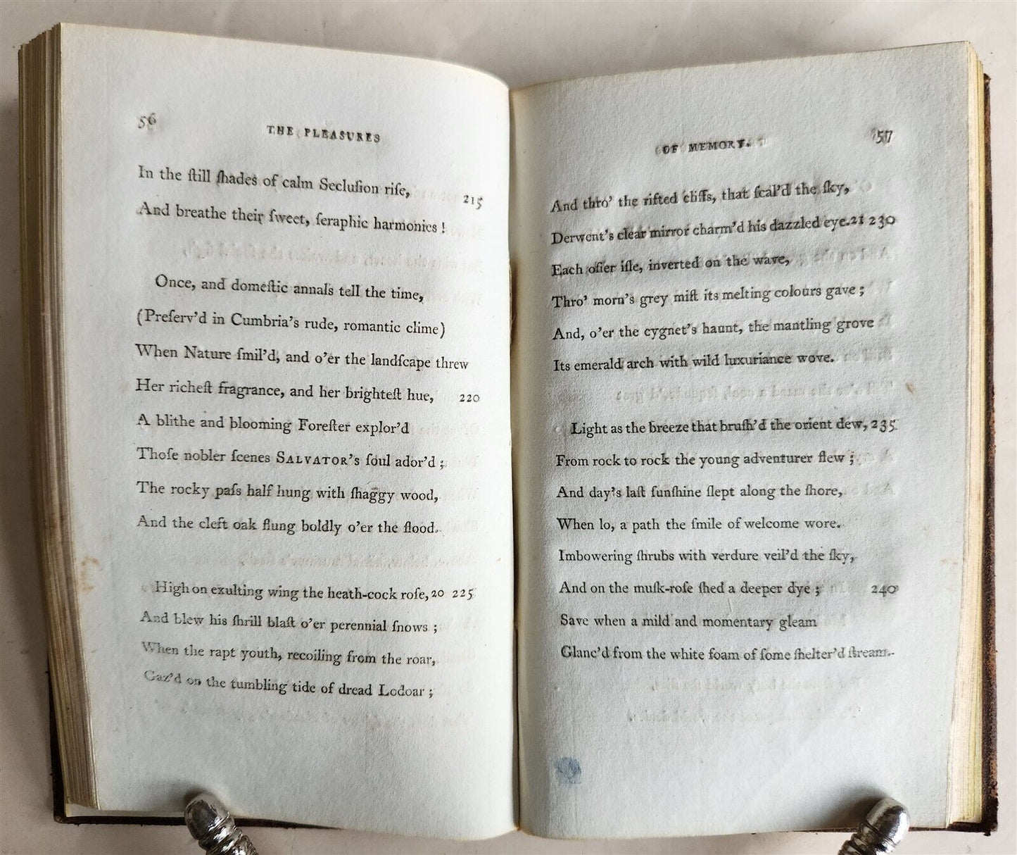1801 PLEASURES of MEMORY & OTHER POEMS antique AMERICANA poetry ILLUSTRATED