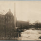 LITTLE FALLS NJ DAM AT BEATTIE'S CARPET MILLS ANTIQUE REAL PHOTO POSTCARD RPPC