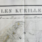 1827 MAP of RUSSIAN ASIA KURIL ISLANDS ILES KURILLES antique 21x29"