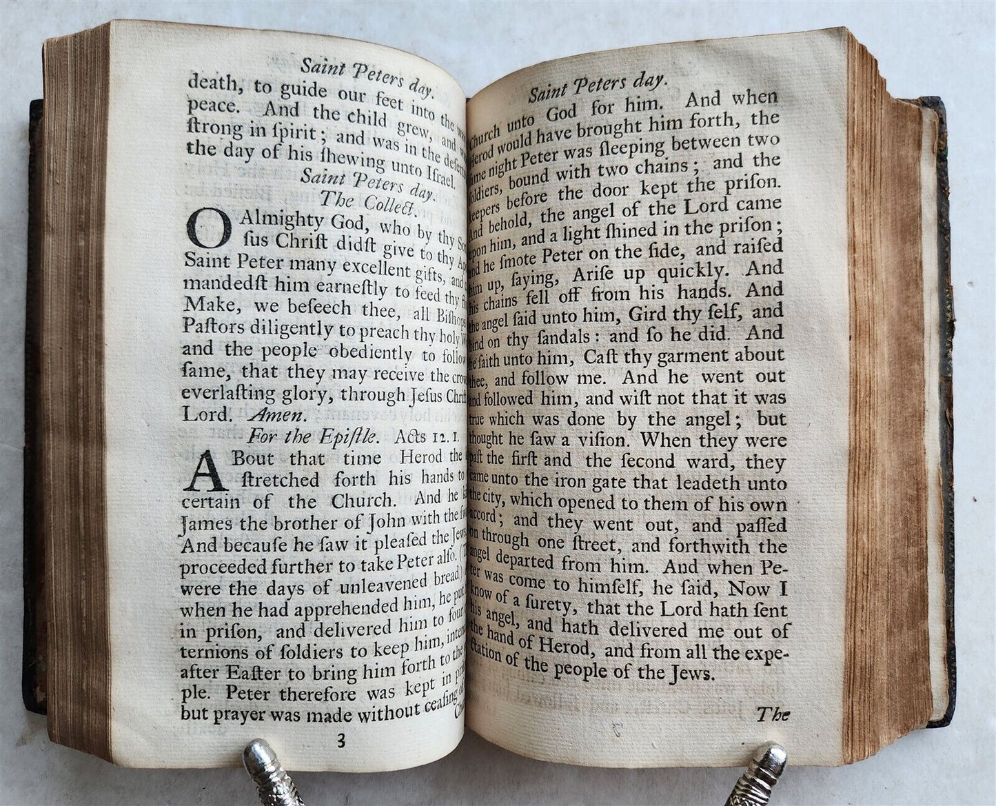 1753 BOOK of COMMON PRAYER w/ PSALTER in ENGLISH antique