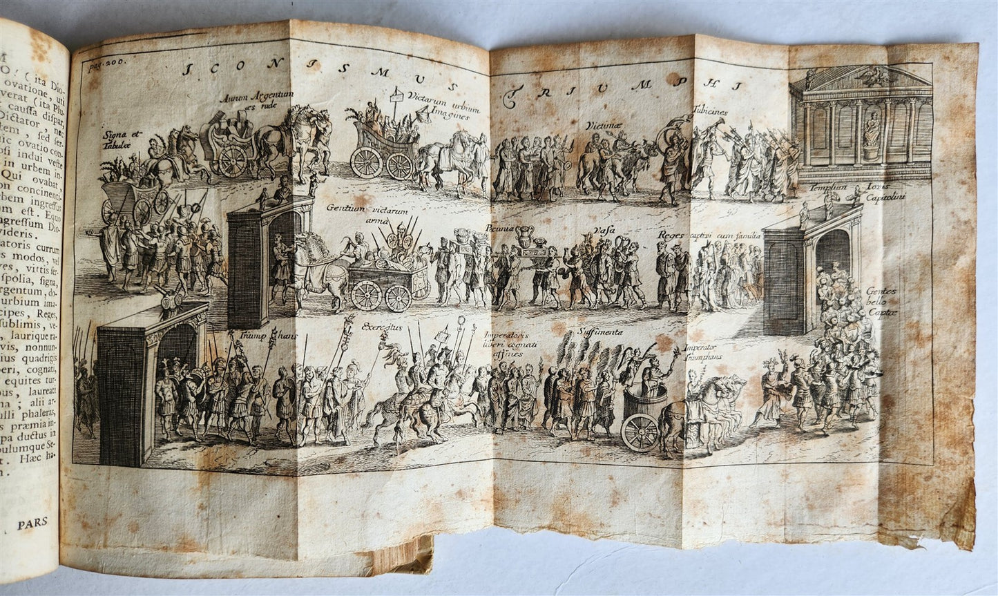1759 ROMANA REPUBLICA Militari & Civili ROMANORUM antique VELLUM ILLUSTRATED
