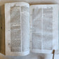 1736 AUGUSTINO CALMET antique BLIND STAMPED PIGSKIN BOUND FOLIO